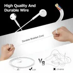 Apple Lightning Earbuds with Mic & Control for iPhone, iPad, MacBook – Wired Headset | Loadbasket UK