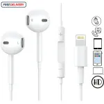 Apple Lightning Earbuds with Mic & Control for iPhone, iPad, MacBook – Wired Headset | Loadbasket UK