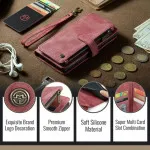 Loadbasket Zipper Wallet Case for iPhone 15, 15 Plus, 15 Pro, & 15 Pro Max - Premium Style with Card Slots