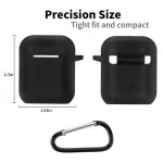 Slim Silicone Shockproof Case for Apple AirPods 1, 2, Pro 1st & 2nd Generation, Durable Protective Cover