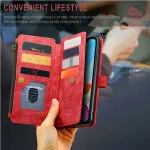 iPhone 11 Zipper Pocket Wallet Case with Premium Leather & Full Protection