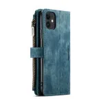 iPhone 11 Zipper Leather Wallet Case – Genuine Leather, Secure Closure & Card Storage