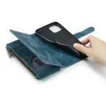 iPhone 11 Zipper Leather Wallet Case – Genuine Leather, Secure Closure & Card Storage