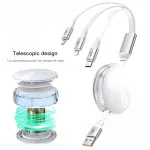 3 in 1 Retractable Multi USB Charging Cable