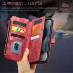 Samsung Galaxy S23 Zipper Wallet Case – Premium Leather with Card Holder