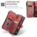 iPhone 13 Leather Wallet Case with Card Holder, Kickstand & Lanyard Strap | Premium Case