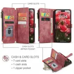 iPhone 13 Leather Wallet Case with Card Holder, Kickstand & Lanyard Strap | Premium Case