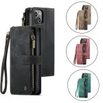 iPhone 13 Mini Wallet Case – Leather Flip Cover with Card Holder, Kickstand & Magnetic Closure