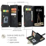 iPhone 12 Wallet Case – Premium Leather Flip Cover with Card Slots, Kickstand & Magnetic Closure