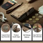 iPhone 12 Wallet Case – Premium Leather Flip Cover with Card Slots, Kickstand & Magnetic Closure