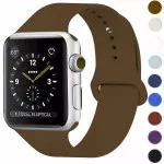 Apple Watch Strap: Silicone Sport Band for Series 9, 8, 7, 6, SE, 5, 4, 3 (38/40/42/44)