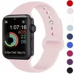 Apple Watch Strap: Silicone Sport Band for Series 9, 8, 7, 6, SE, 5, 4, 3 (38/40/42/44)