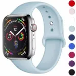 Apple Watch Strap: Silicone Sport Band for Series 9, 8, 7, 6, SE, 5, 4, 3 (38/40/42/44)