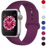 Apple Watch Strap: Silicone Sport Band for Series 9, 8, 7, 6, SE, 5, 4, 3 (38/40/42/44)