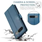 Google Pixel 9 Pro Protective Leather Wallet Case with Multi-Function Design