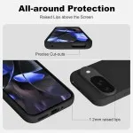 Black Silicone Case for Pixel 9 Pro | Slim & Protective UK Cover