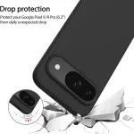 Black Silicone Case for Pixel 9 Pro | Slim & Protective UK Cover
