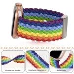 Stretchy Braided Solo Loop for Apple Watches Woven Buckle Belt Band