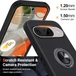 Google Pixel 9 Case - Shockproof Ring Kickstand Cover for Pixel 9 Pro