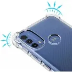 Motorola Moto E20 Clear Case – Slim Shockproof Silicone Gel Cover for Full Protection