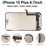 Scratch-Resistant and High Quality LCD Panal Replacement for iPhone 15 Plus