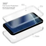 360° Full Body Case For Samsung Galaxy S8 - Clear Shockproof TPU Cover