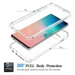 Transparent 360° Full Body Case For Samsung Galaxy S10 - Clear Shockproof TPU Cover