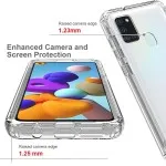 Samsung Galaxy A21S 360° Full Body Clear Case - Transparent Protective Phone Cover