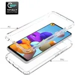 Samsung Galaxy A21S 360° Full Body Clear Case - Transparent Protective Phone Cover