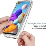 Samsung Galaxy A21S 360° Full Body Clear Case - Transparent Protective Phone Cover