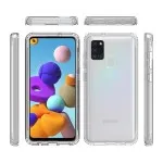 Samsung Galaxy A21S 360° Full Body Clear Case - Transparent Protective Phone Cover