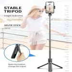 Selfie Stick Tripod Combo – Anti-Shake, Wireless Bluetooth, UK Stock