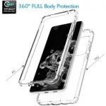 Clear 360° Protective Case for Samsung Galaxy S20 Ultra - Full Body TPU Shockproof Cover