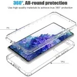 360° Full Body Shockproof Transparent Case for Samsung Galaxy S20 Plus - Rugged TPU Protection