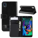 Case For LG K20 2019 Leather Kickstand Flip Book Wallet Cover