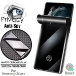 2 Pack Matte Privacy Screen Protector Anti-Spy Tempered Glass For Samsung S23 Ultra S23+ Fe