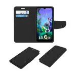 LG Q60 Book Case (2019) Leather Magnetic Flip Wallet Phone Cover