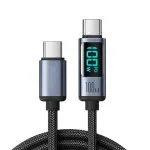 100W Type-C to Type-C Charging Cable – Digital Display & High-Speed Data Transfer (1.2M)