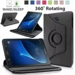 360 Case Samsung Galaxy Tab A6 10.1" T580/T585 Leather Stand Case Cover-Black