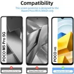 2 Pack Screen Protectors Designed for Xiaomi POCO M5 - Scratch-proof & Bubble Free