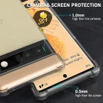 Clear Case for Google Pixel 6 Pro 2021 Soft TPU Cover Protective Bumper, Crystal Clear