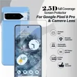 Google Pixel 8 Pro Screen Protector 2-Pack – Ultra-Clear Tempered Glass, 9H Hardness