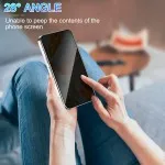 Google Pixel 8a Privacy Glass Screen Protector [2 Pack] | Anti-Spy 9H Tempered Glass with Fingerprint Unlock
