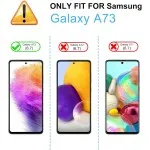 Crystal Clear 2-Pack Screen Protectors for Samsung A73 5G – Anti-Fingerprint & Full Coverage
