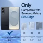Privacy Screen Protector for Samsung S25 Edge 2025, 2-Pack, Anti-Spy Glass