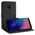 High Quality Samsung Galaxy A6 (2018) Leather Wallet Case - Protective Phone Pouch