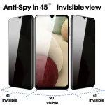 Samsung Galaxy A02 Privacy Screen Protector (2 Pack) – 9H Tempered Glass, Anti-Spy Protection