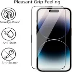 4-Pack Screen Protector iPhone 15 Plus Shockproof Tempered Glass