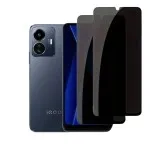 2-Pack Privacy Tempered Glass for Vivo iQOO Z6 – 9H Hardness, Full Coverage