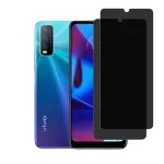 Waterproof & Dustproof Anti-Spy Tempered Glass Screen Protector for Vivo Y20i Case-Friendly Fit